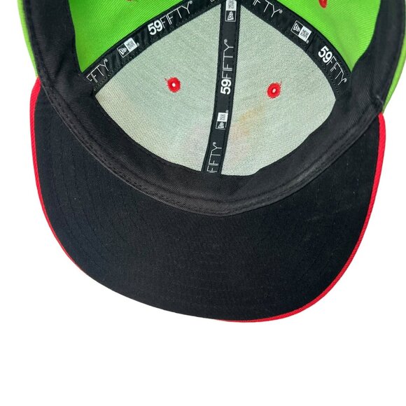 Lake Erie Captains Picantes de Lake County MiLB New Era 7 1/2 Hat Cap Neon Green - Picture 8 of 11